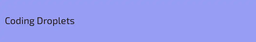 Coding Droplets